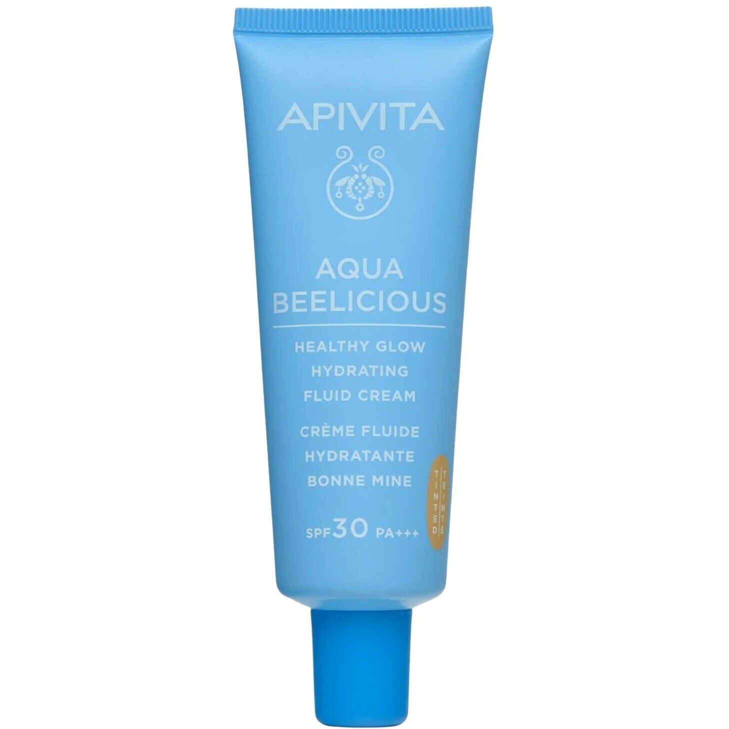 Apivita Aquabeelicious Healthy Glow Crema fluida hidratante SPF30 40mL Tinted SPF30