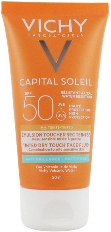 Vichy Capital Soleil Bb Fluido Tintado Toque Seco SPF50 + 50mL SPF50+