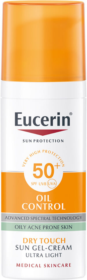 Eucerin Sun Protection Oil Control SPF50 Sun Gel-Crema Toque Seco 50mL No Color SPF50+