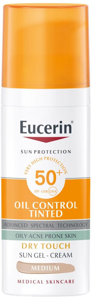 Eucerin Sun Protection Oil Control SPF50 Sun Gel-Crema Toque Seco 50mL Medium SPF50+