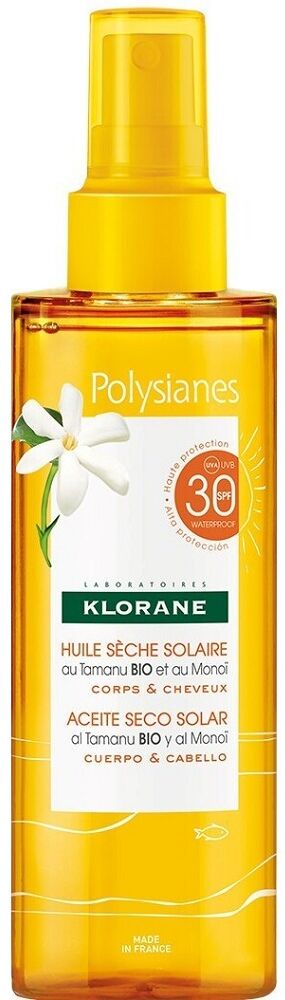 Klorane Polysianes Sublime Sun Aceite Seco SPF30 200mL SPF30