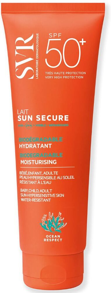 SVR Leche hidratante Sun Secure SPF50 + para rostro y cuerpo 250mL SPF50+