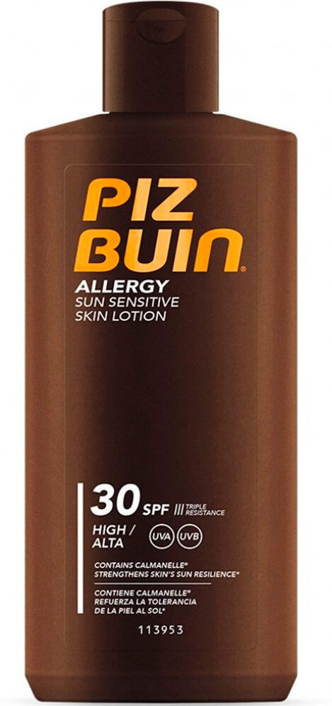 Piz Buin Alergia Piel Sensible al Sol Loción Corporal Protección 200mL SPF30