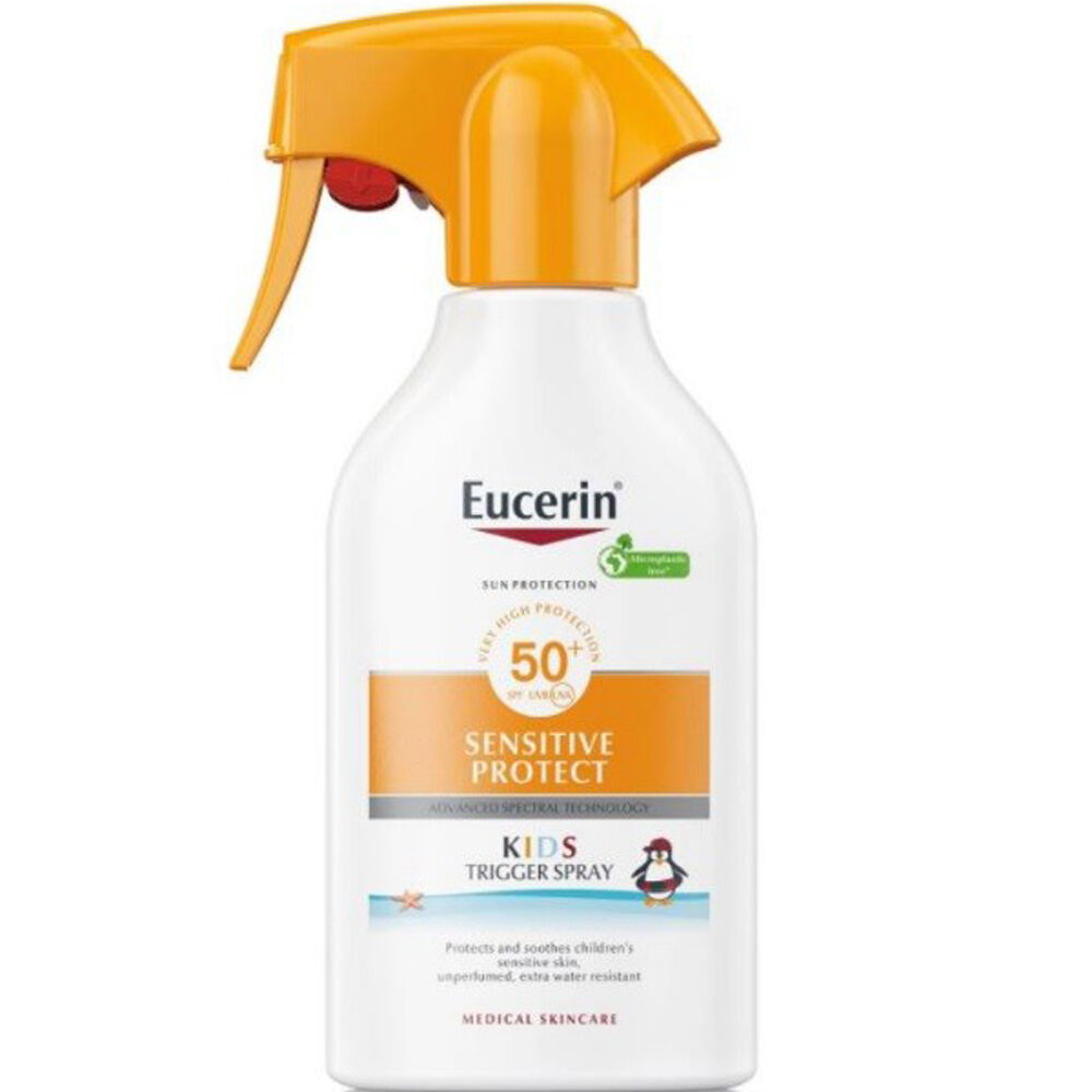 Eucerin Sun Protection Sensitive Protect SPF50 Niños Spray Extra Resistente al Agua 250mL SPF50+