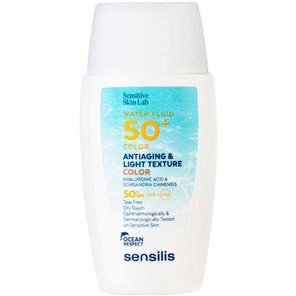 Sensilis Fluido de agua 50+ antienvejecimiento y textura ligera 40mL Tinted