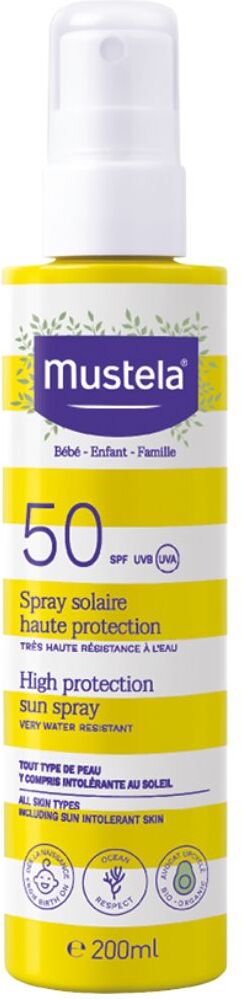 Mustela Spray Solar SPF50+ Cara Y Cuerpo 200mL SPF50+