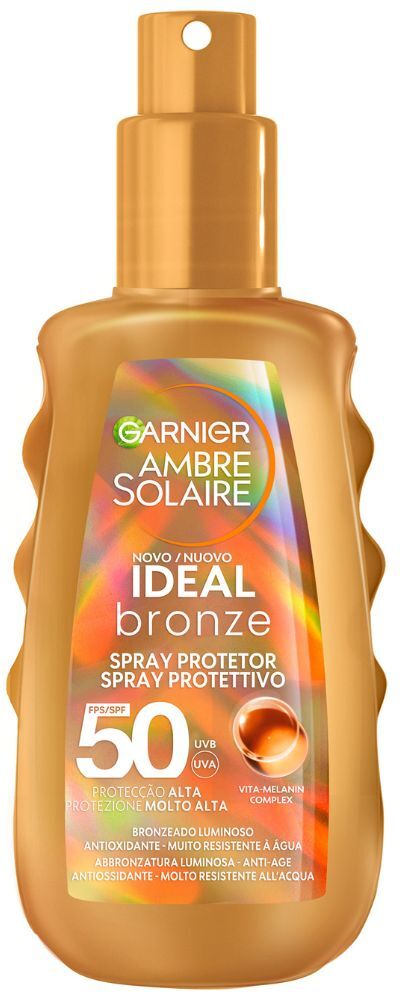 Garnier Ambre Solaire Bronceador Ideal Spray Bronceado Luminoso 150mL SPF50