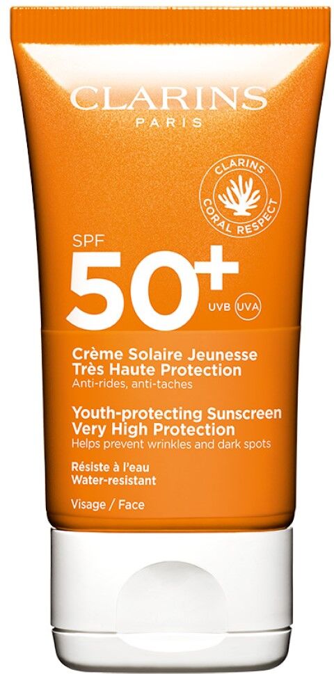 Clarins Protector solar para jóvenes Alta protección para el rostro 50mL SPF50