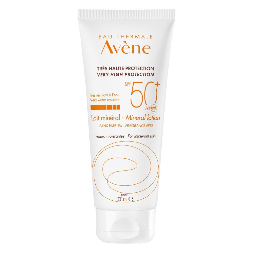 Avène Leche mineral de muy alta protección para pieles intolerantes SPF50 + 100mL SPF50+