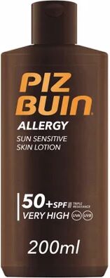 piz buin Allergy Loción Piel Sensible SPF50+ Proteccion 400ml