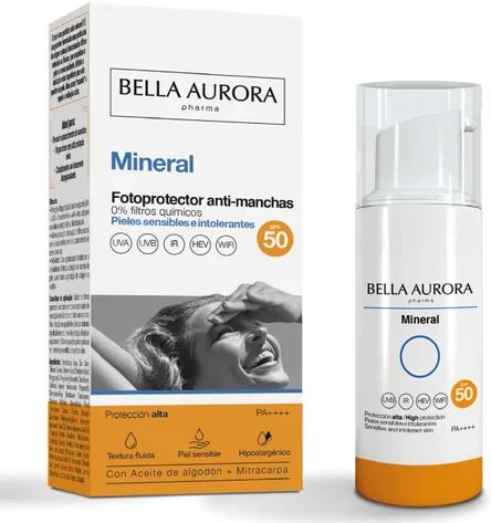 Bella Aurora Mineral 0% Protector Solar Facial Anti-Manchas SPF50 50ml