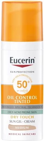 Eucerin Sun Oil Control Dry Touch Gel-Crema Tono Medio SPF50+ 50ml