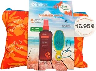 Farline Pack Neceser Verano Aceite Solar SPF30 + Cepillo