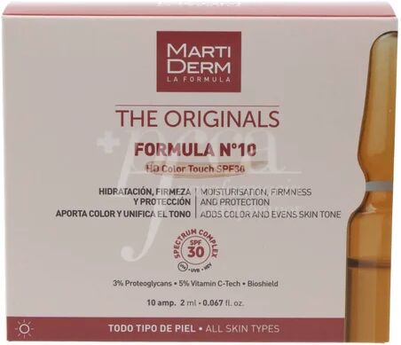 MARTIDERM ® Fórmula Nº10 HD Color Touch SPF30 10amp