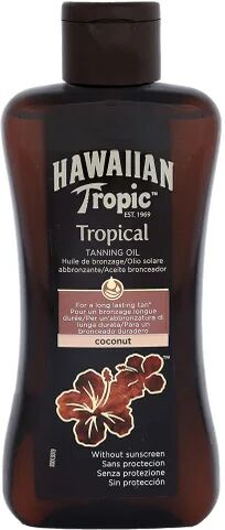 Hawaiian Tropic Tropical Aceite Solar Potenciador del Bronceado SPF0 200ml