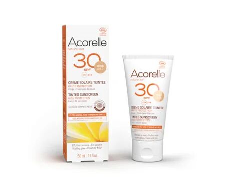 ACORELLE Crema Facial Color Gold SPF30 50ml