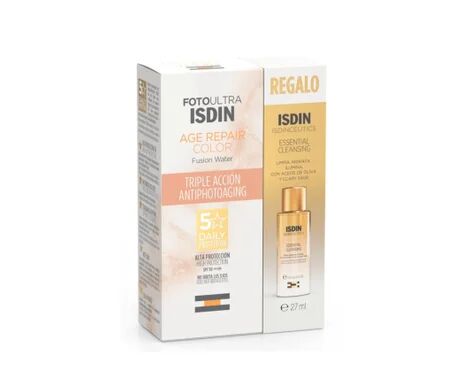 ISDIN Pack Fotoultra Age Repair Color SPF50 + ceutics Essential Cleansing 1ud