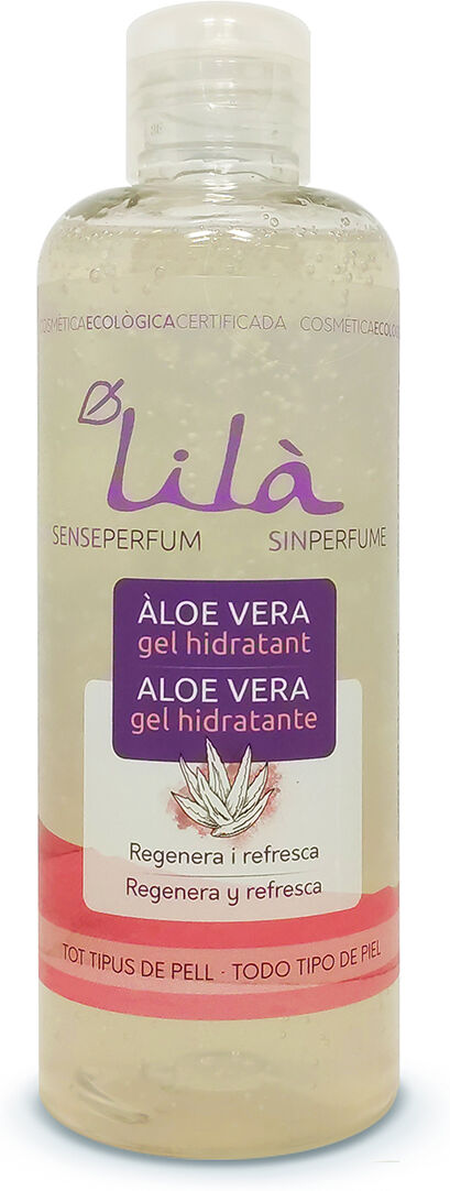 Lilà Cosmètics Aloe Vera gel hidratante sin perfume