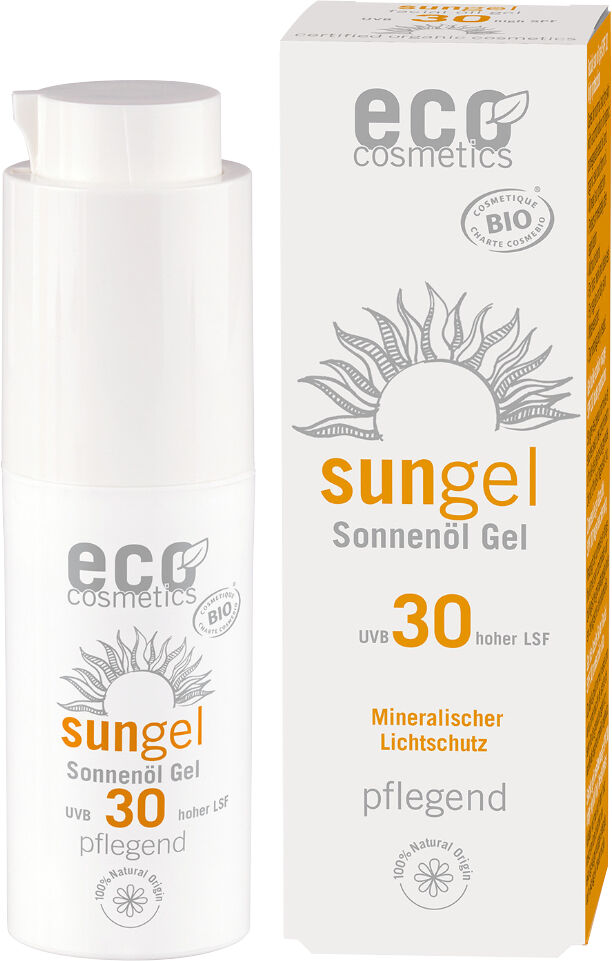 Eco Cosmetics Gel solar transparente para pieles sensibles FPS 30