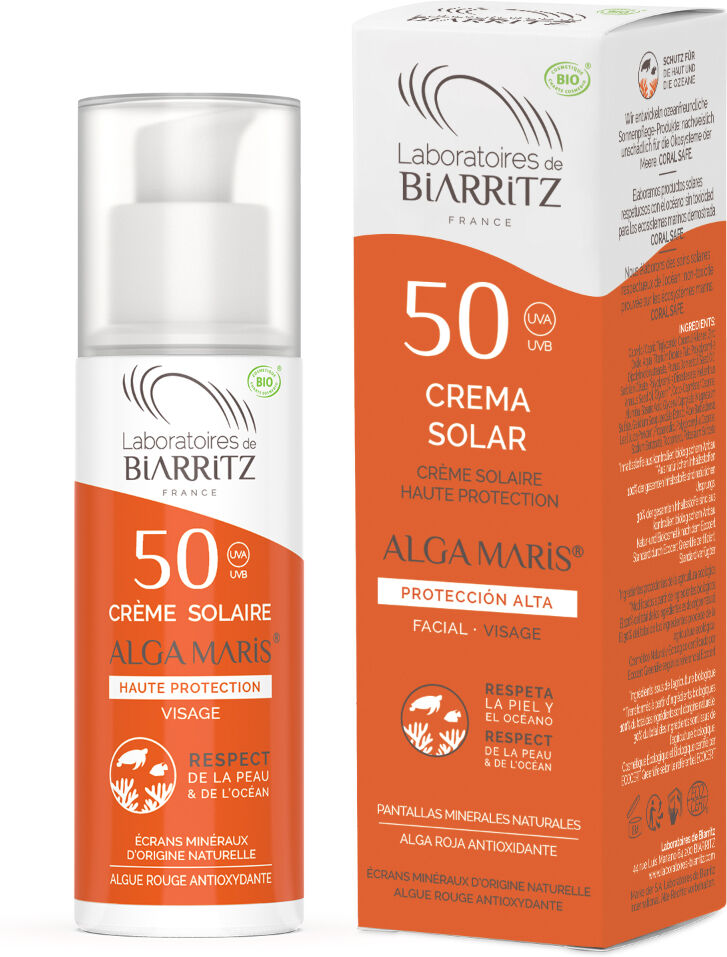 Lab. Biarritz Crema solar facial FPS 50 Alga Maris