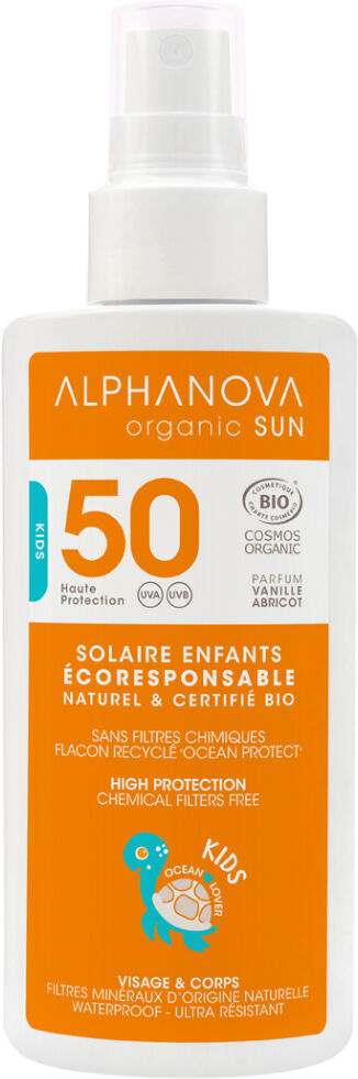 Alphanova Spray solar para niños FPS 50