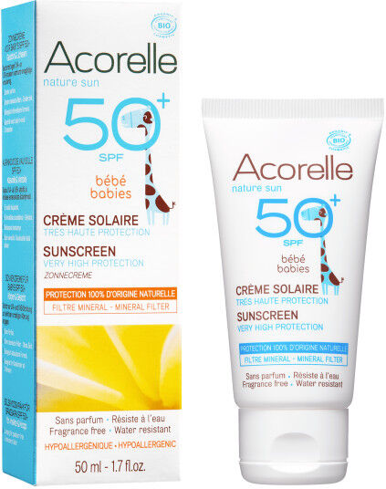 Acorelle Crema solar para bebé FPS 50+ Nature Sun