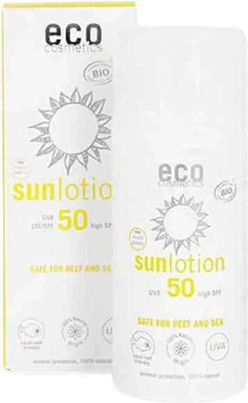 Eco Cosmetics Loción solar con Granada y bayas de Goji FPS 50