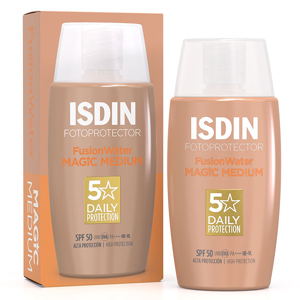 ISDIN Fotoprotector Fusion Water Color Medium Crème Solaire Visage Teintée SPF50 50ml - Publicité
