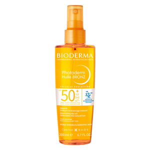 Bioderma Photoderm Bronz Huile Sèche Solaire Bronzage Intense SPF50+ 200ml - Publicité