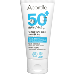 Acorelle Crème Solaire Bébé Bio SPF50+ 50ml - Publicité