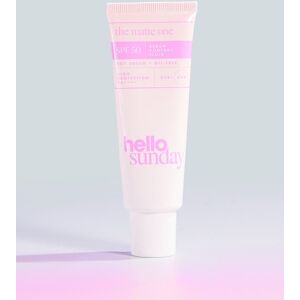 PrettyLittleThing Hello Sunday Crème hydratante The Matte One Oil Control SPF50 50ml, Transparent