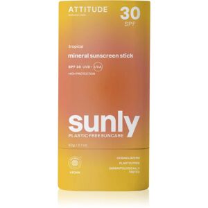 Sunly Sunscreen Stick crème solaire minérale en stick SPF 30 Tropical 60 g