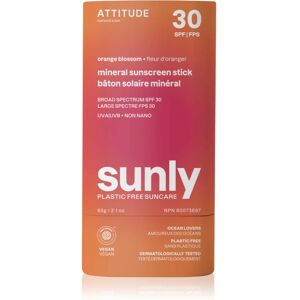 Sunly Sunscreen Stick crème solaire minérale en stick SPF 30 Orange Blossom 60 g