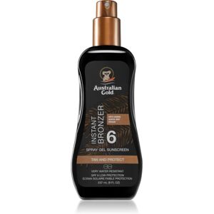 Spray Gel Sunscreen With Instant Bronzer spray solaire protecteur avec bronzer SPF 6 237 ml