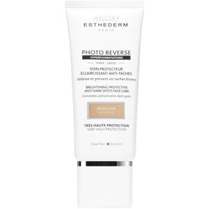 Institut Esthederm Photo Reverse Brightening Protective Anti-Dark Spots Face Care crème teintée protectrice anti-taches pigmentaires haute protection