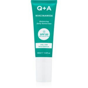 Q+A Niacinamide crème protectrice visage SPF 50 50 ml
