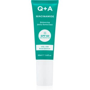 Q+A Niacinamide crème protectrice visage SPF 50 50 ml - Publicité