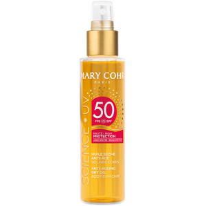 Mary Cohr Huile seche solaire anti age corps haute protection SPF50 150 ml