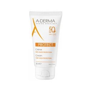 A-DERMA Protect Crème Très Haute Protection SPF50+ Sans Parfum 40 ml - Tube 40 ml