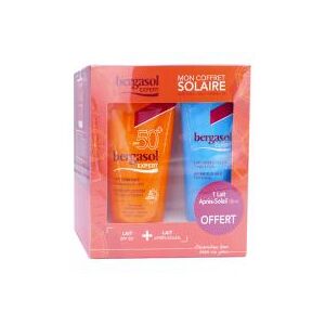 Noreva Bergasol Expert Lait Confort SPF50+ 150 ml + Lait Apres-Soleil 100 ml Offert - Lot 2 produits