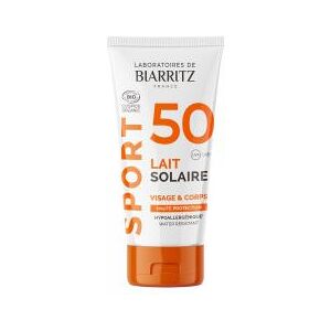 Laboratoires de Biarritz Sport Lait Solaire SPF50 Visage et Corps Bio 50 ml - Tube 50 ml