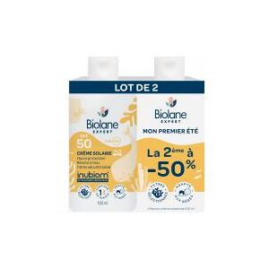 Biolane Expert Creme Solaire SPF50 Lot de 2 x 100 ml - Lot 2 x 100 ml