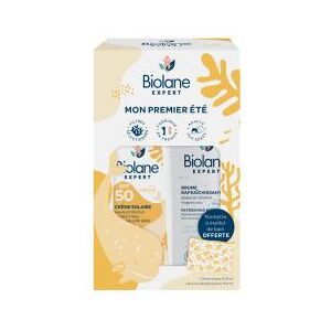 Expert Crème Solaire SPF50 200 ml + Brume Rafraîchissante 150 ml - Coffret 2 produits + 1 pochette