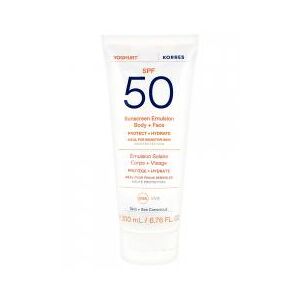 Korres Yoghurt Émulsion Solaire Corps & Visage SPF50 200 ml - Tube 200 ml