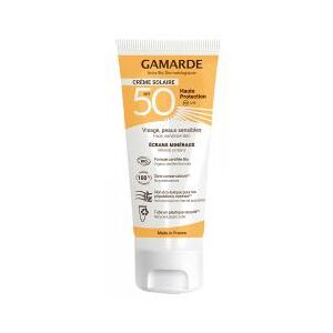 Gamarde Creme Solaire Visage SPF50 Bio 40 ml - Tube 40 ml