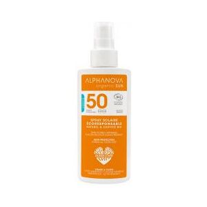 Alphanova Crème Solaire Bio Adultes Haute Protection SPF 50 - Flacon-Vaporisateur 125 g