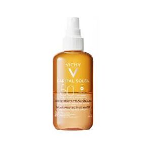 Vichy Capital Soleil Eau de Protection Solaire Hâle Sublimé SPF50 200 ml - Spray 200 ml - Publicité