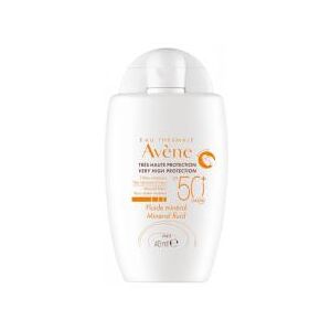 Avène Cicalfate Eau Thermale - Solaire - Fluide Minéral SPF 50+ 40 ml - Flacon 40 ml