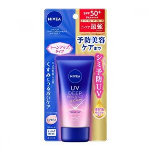 Kao Nivea UV Deep Protect & Care Tone Up Essence 50g SPF50+ PA++++ [Crème solaire pour le visage et le corps]