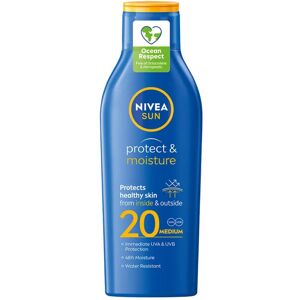 Baume solaire Nivea Protect & Moisture SPF20 - Publicité